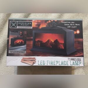 Flameless Led Fireplace Lamp 8.5 L x 6.75 high x 5.5 W